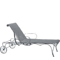 Mainstays jefferson wrought iron best sale chaise lounge